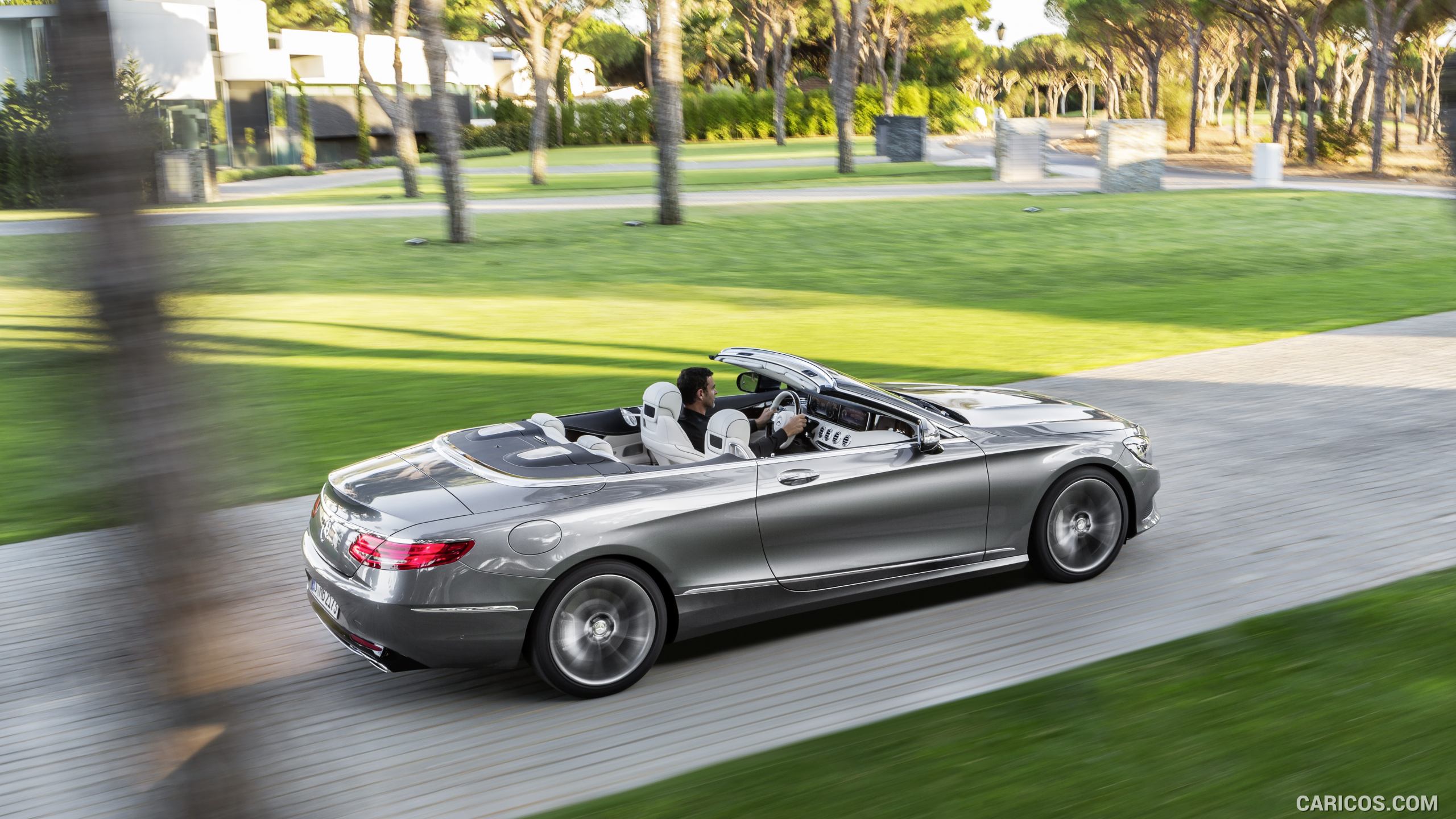 2017 Mercedes-Benz S-Class S500 Cabriolet (Selenit Grey) - Side, #3 of 56