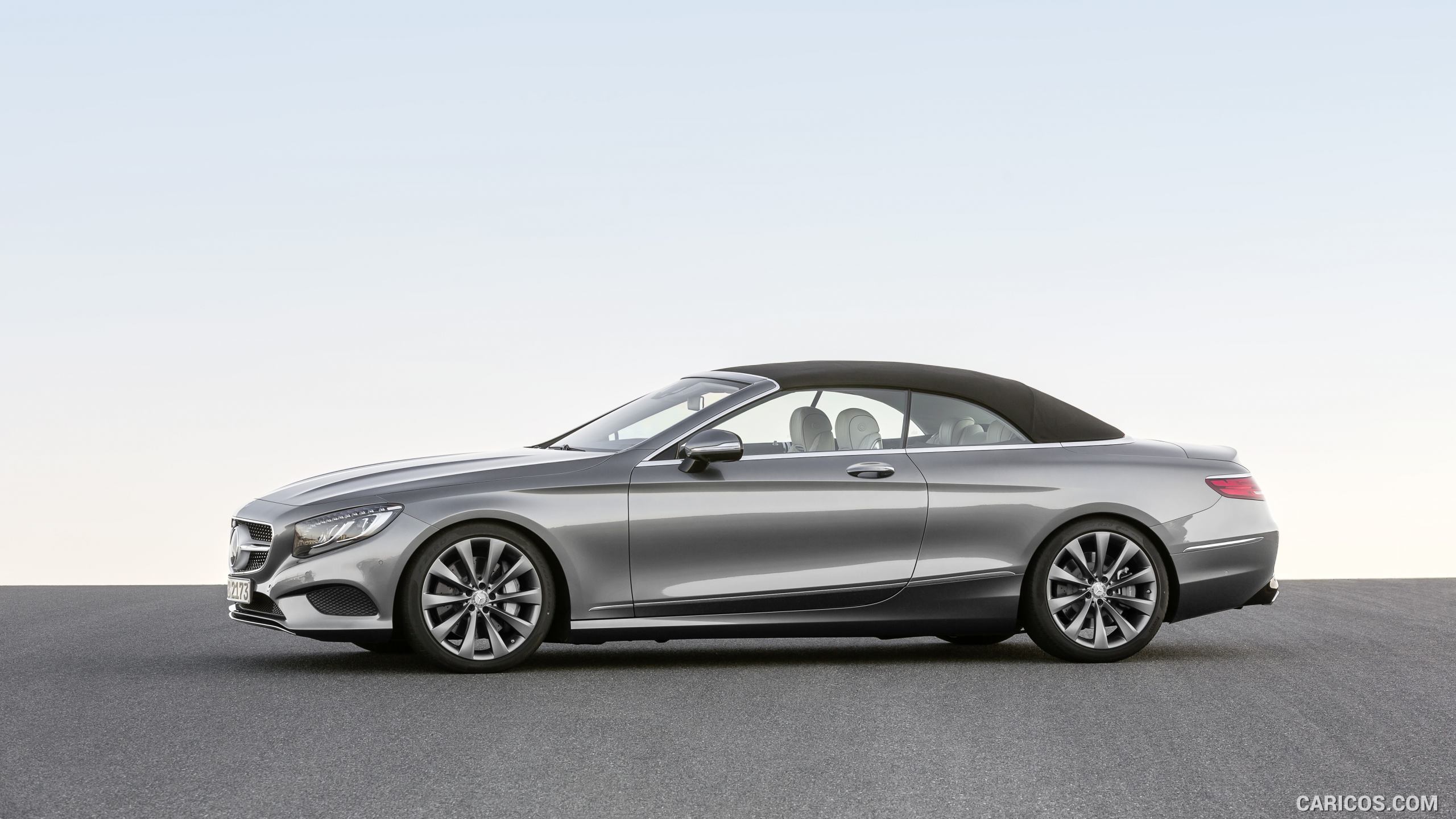 2017 Mercedes-Benz S-Class S500 Cabriolet (Selenit Grey) - Side, #14 of 56