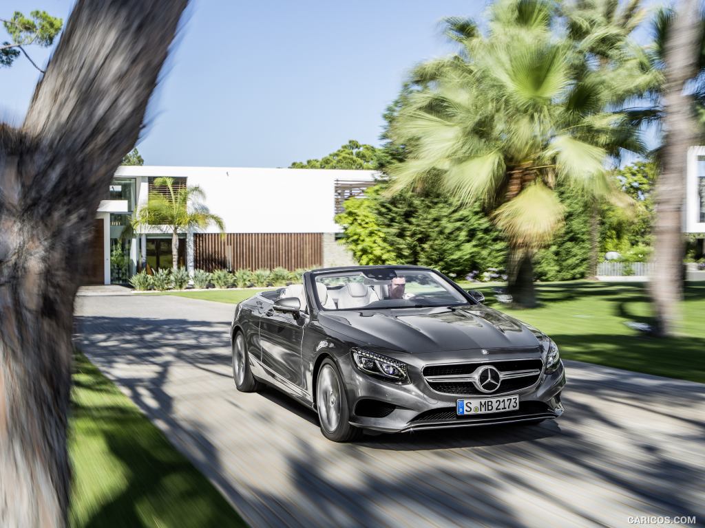 2017 Mercedes-Benz S-Class S500 Cabriolet (Selenit Grey) - Front