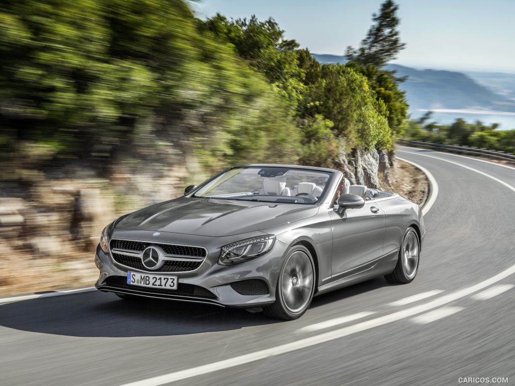 2017 Mercedes-Benz S-Class S500 Cabriolet (Selenit Grey) - Front