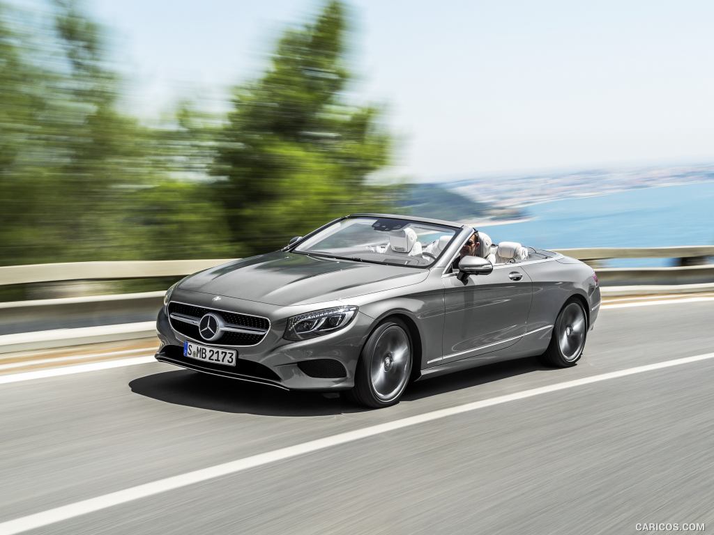 2017 Mercedes-Benz S-Class S500 Cabriolet (Selenit Grey) - Front