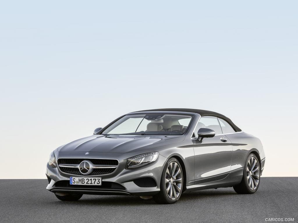 2017 Mercedes-Benz S-Class S500 Cabriolet (Selenit Grey) - Front