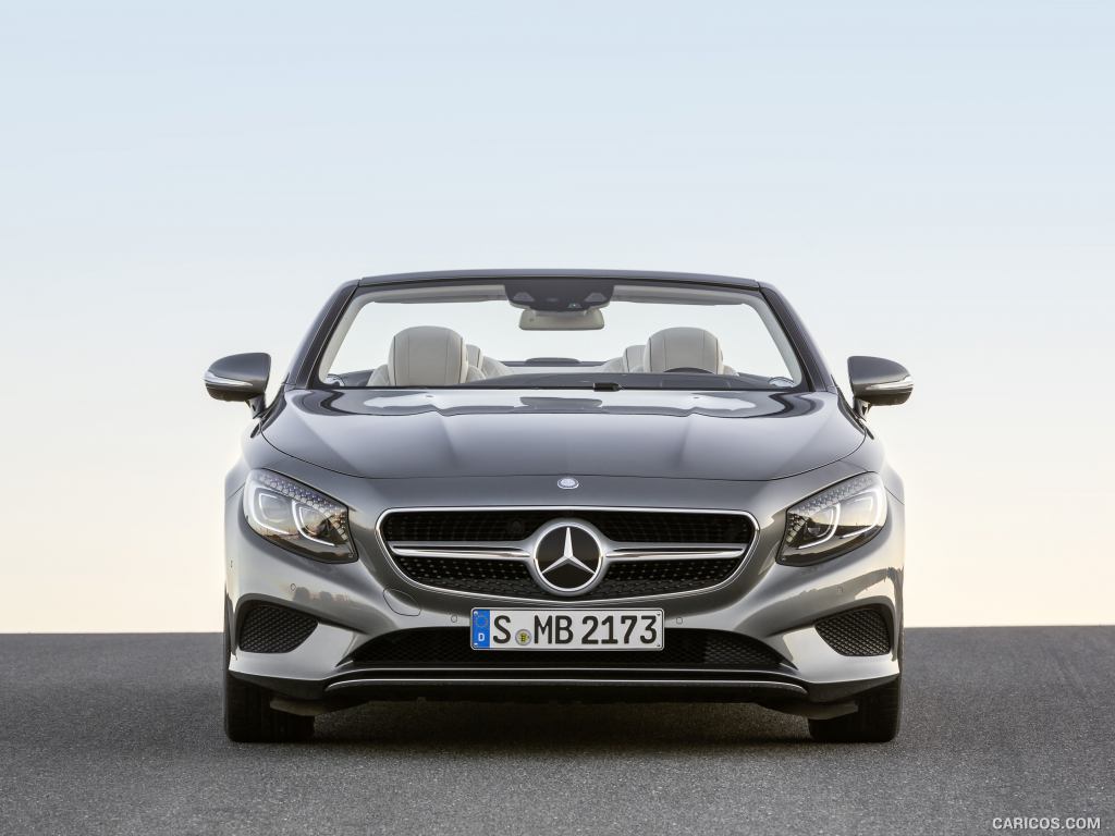 2017 Mercedes-Benz S-Class S500 Cabriolet (Selenit Grey) - Front