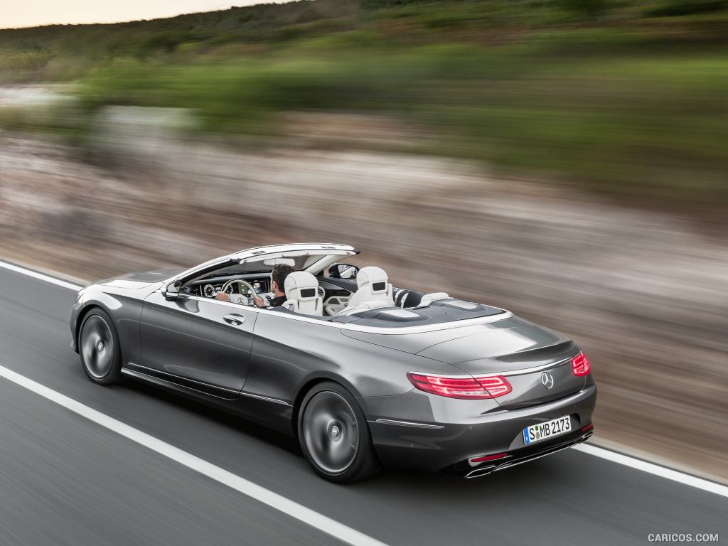 2017 Mercedes-Benz S-Class S500 Cabriolet (Selenit Grey) - Rear