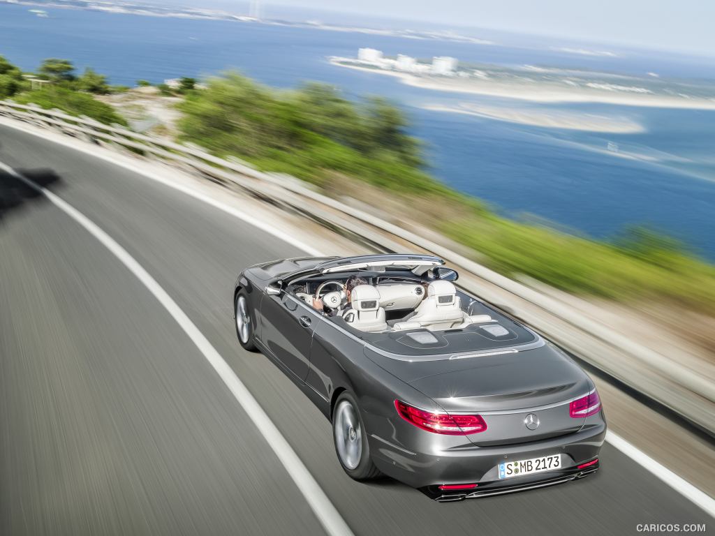 2017 Mercedes-Benz S-Class S500 Cabriolet (Selenit Grey) - Rear