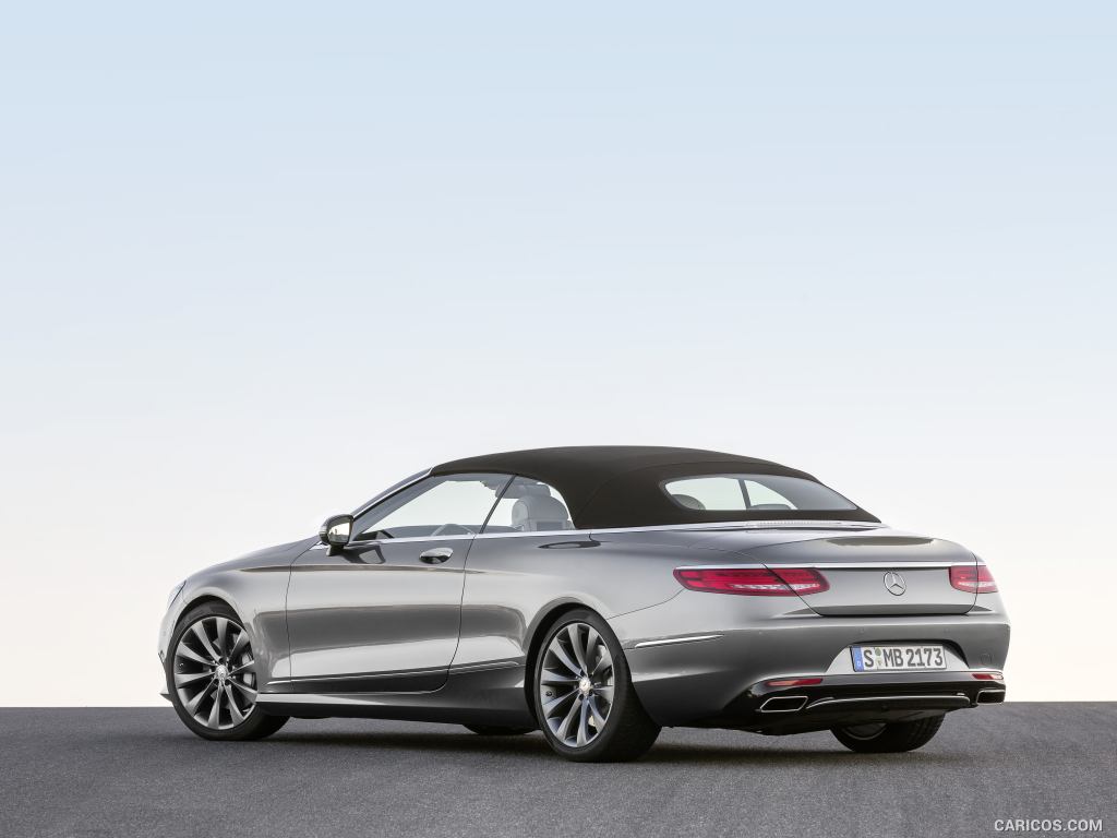 2017 Mercedes-Benz S-Class S500 Cabriolet (Selenit Grey) - Rear