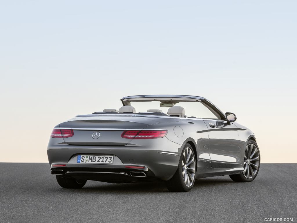 2017 Mercedes-Benz S-Class S500 Cabriolet (Selenit Grey) - Rear