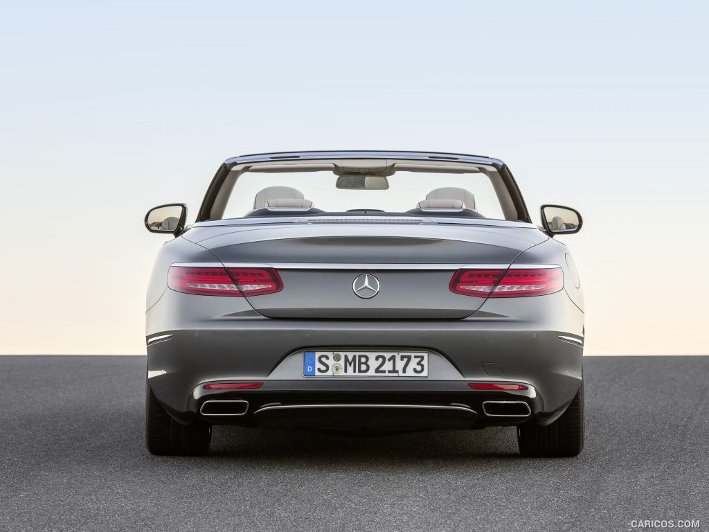 2017 Mercedes-Benz S-Class S500 Cabriolet (Selenit Grey) - Rear