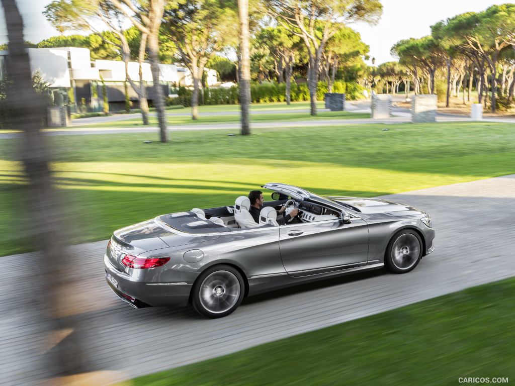 2017 Mercedes-Benz S-Class S500 Cabriolet (Selenit Grey) - Side