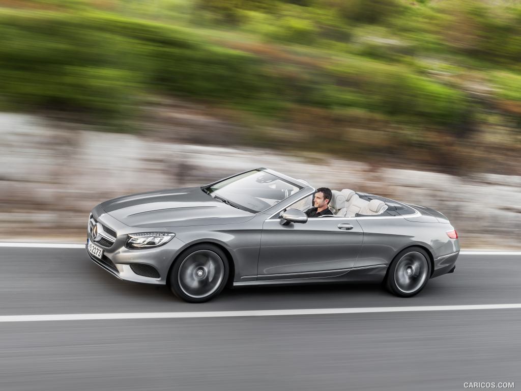 2017 Mercedes-Benz S-Class S500 Cabriolet (Selenit Grey) - Side