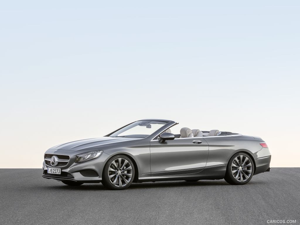 2017 Mercedes-Benz S-Class S500 Cabriolet (Selenit Grey) - Side