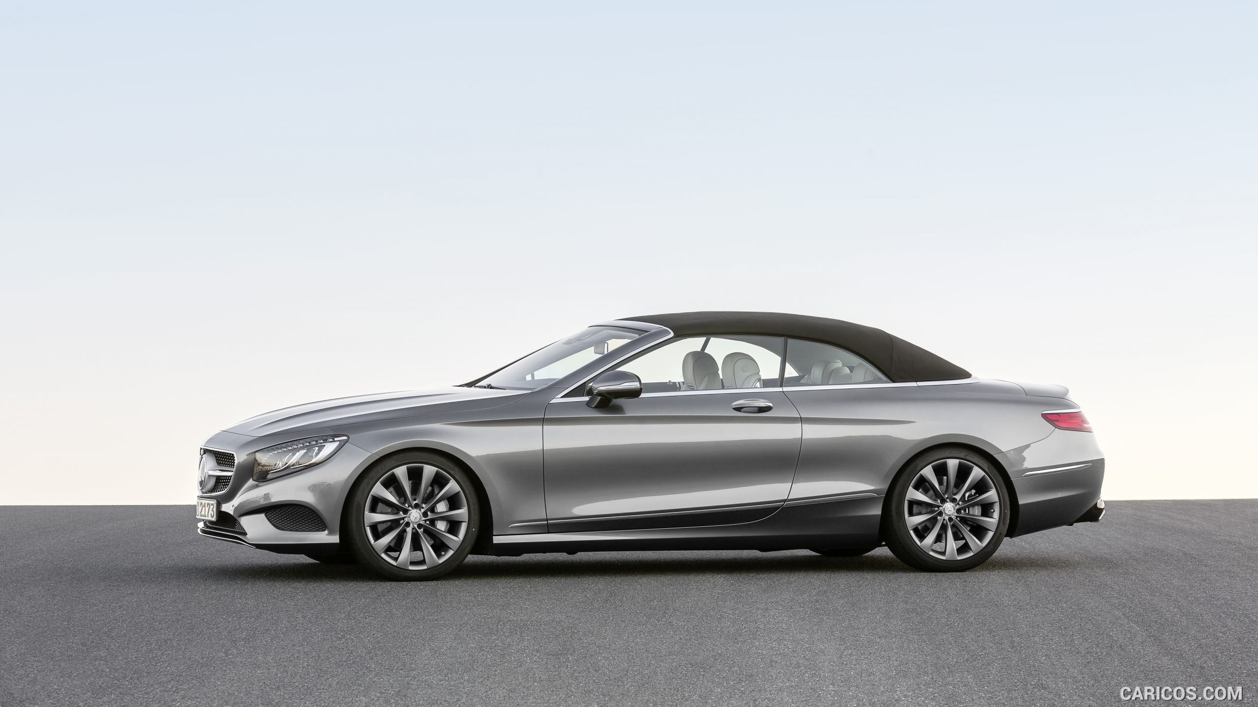 2017 Mercedes-Benz S-Class S500 Cabriolet (Selenit Grey) - Side | Caricos