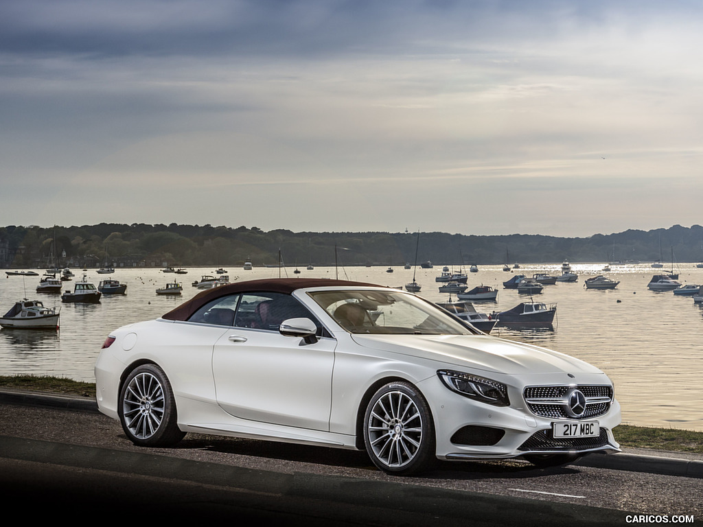 2017 Mercedes-Benz S-Class S500 Cabriolet AMG Line (UK-Spec) - Front Three-Quarter