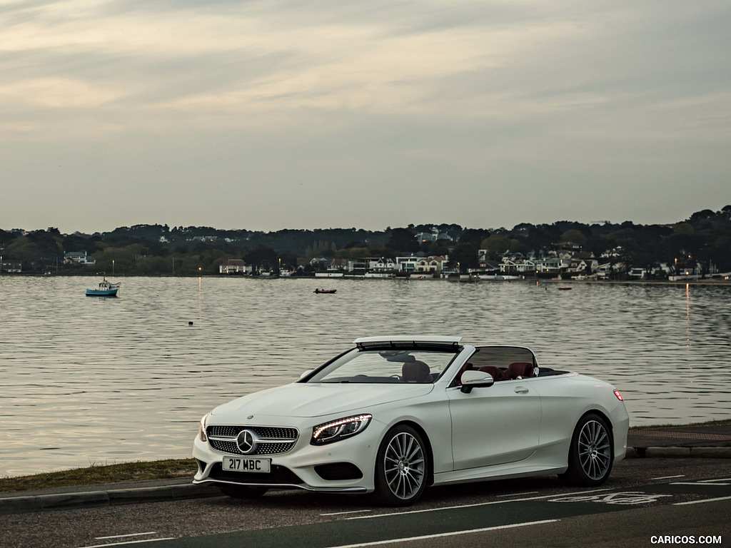 2017 Mercedes-Benz S-Class S500 Cabriolet AMG Line (UK-Spec) - Front Three-Quarter