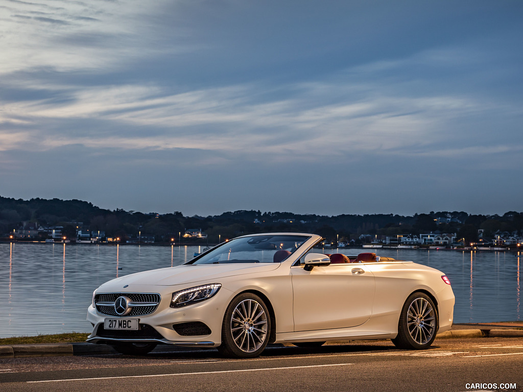 2017 Mercedes-Benz S-Class S500 Cabriolet AMG Line (UK-Spec) - Front Three-Quarter