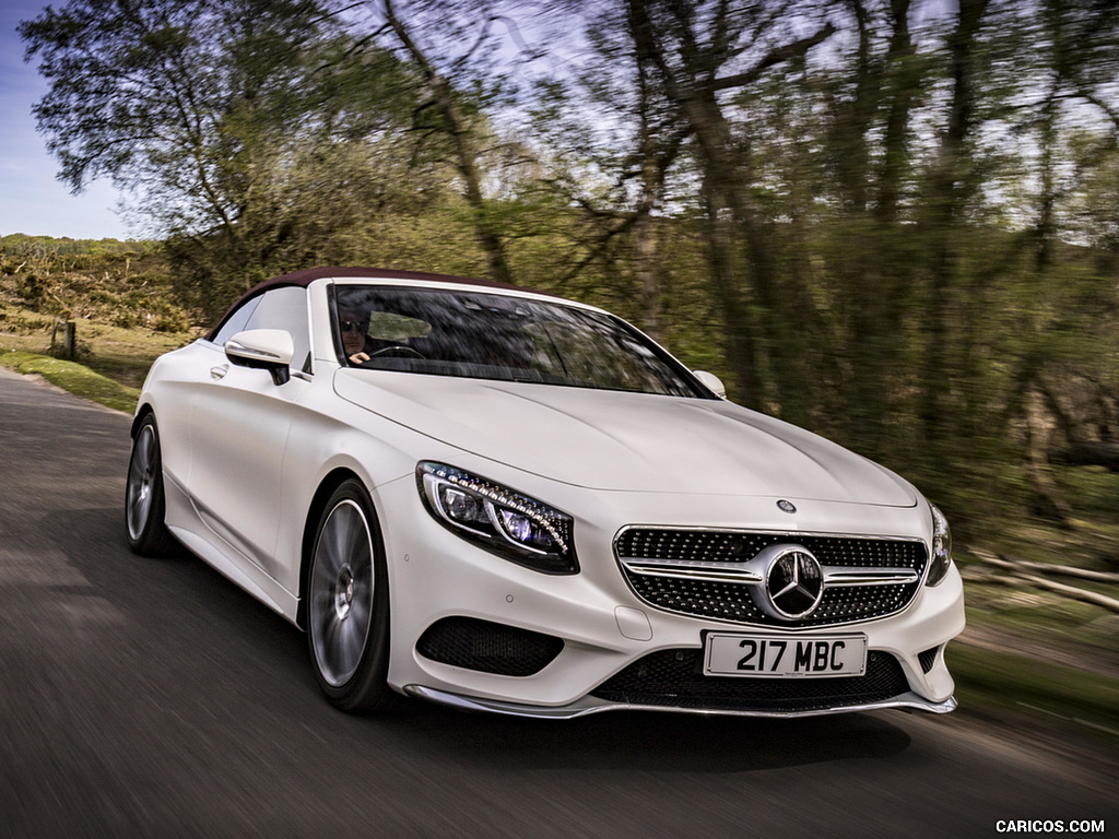 2017 Mercedes-Benz S-Class S500 Cabriolet AMG Line (UK-Spec) - Front Three-Quarter