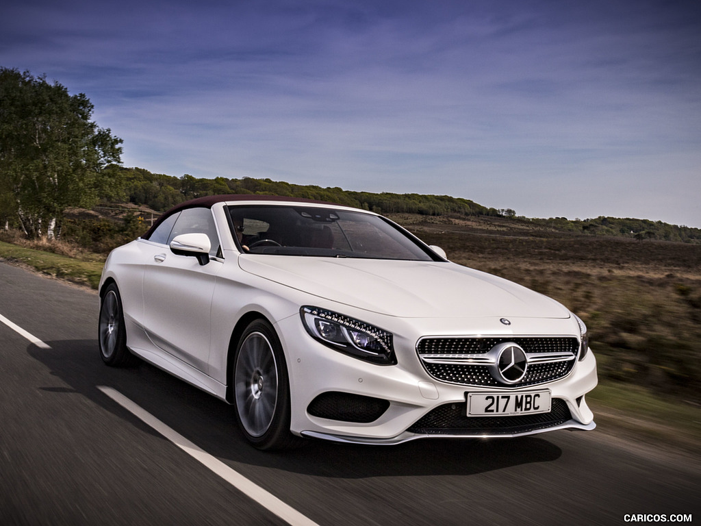 2017 Mercedes-Benz S-Class S500 Cabriolet AMG Line (UK-Spec) - Front Three-Quarter