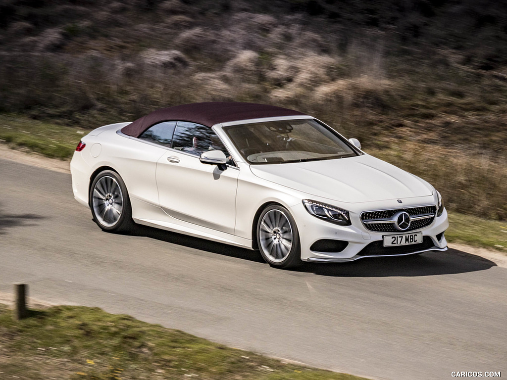 2017 Mercedes-Benz S-Class S500 Cabriolet AMG Line (UK-Spec) - Front Three-Quarter