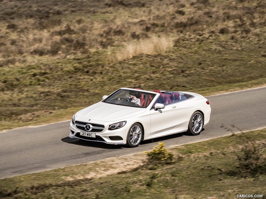 2017 Mercedes-Benz S-Class S500 Cabriolet AMG Line (UK-Spec) - Front Three-Quarter