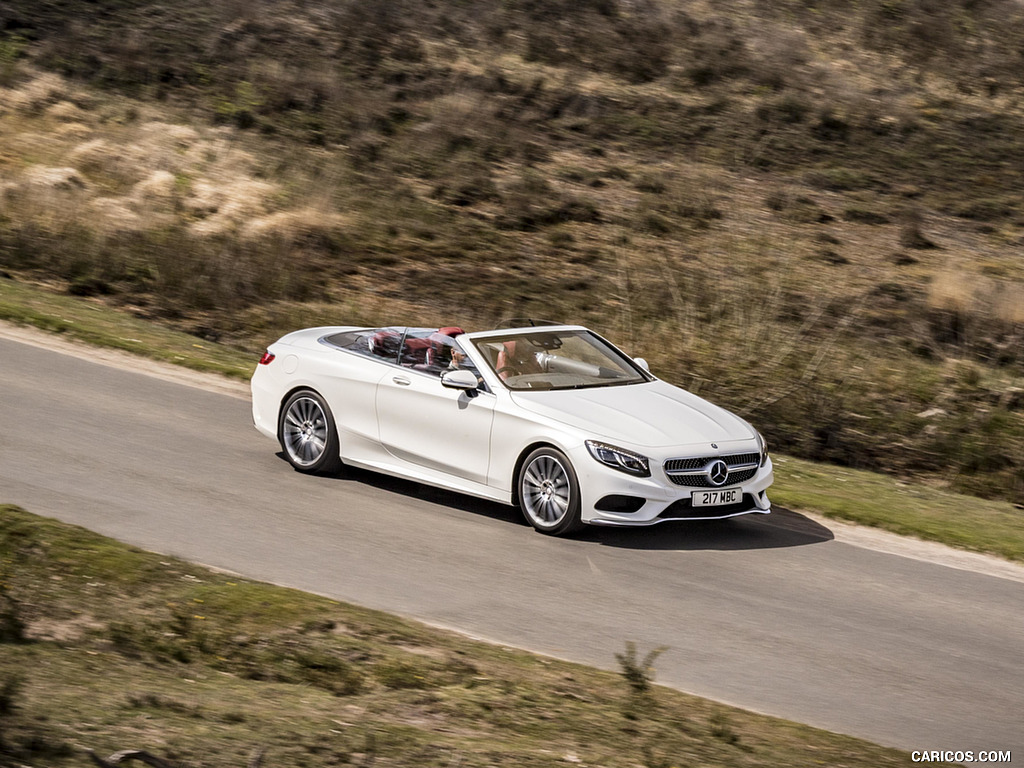 2017 Mercedes-Benz S-Class S500 Cabriolet AMG Line (UK-Spec) - Front Three-Quarter