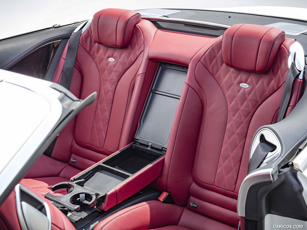 2017 Mercedes-Benz S-Class S500 Cabriolet AMG Line (UK-Spec) - Interior, Rear Seats