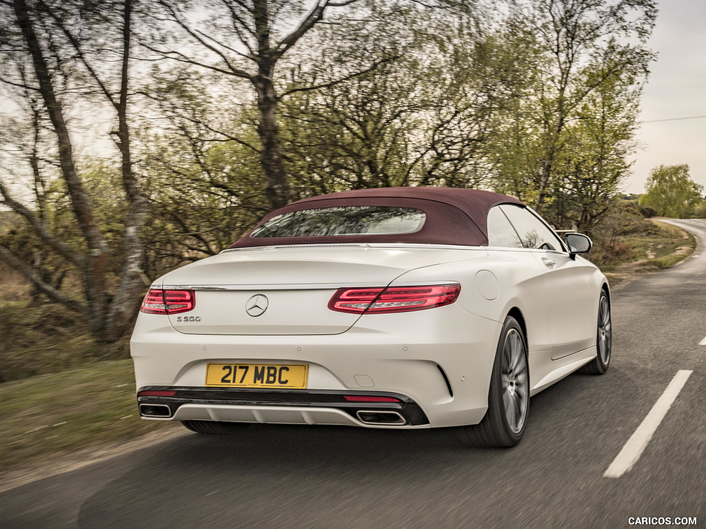 2017 Mercedes-Benz S-Class S500 Cabriolet AMG Line (UK-Spec) - Rear Three-Quarter