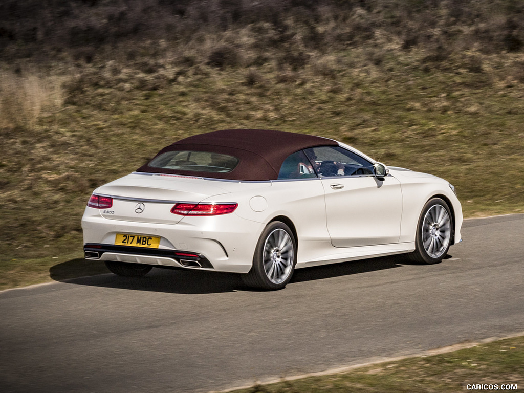 2017 Mercedes-Benz S-Class S500 Cabriolet AMG Line (UK-Spec) - Rear Three-Quarter