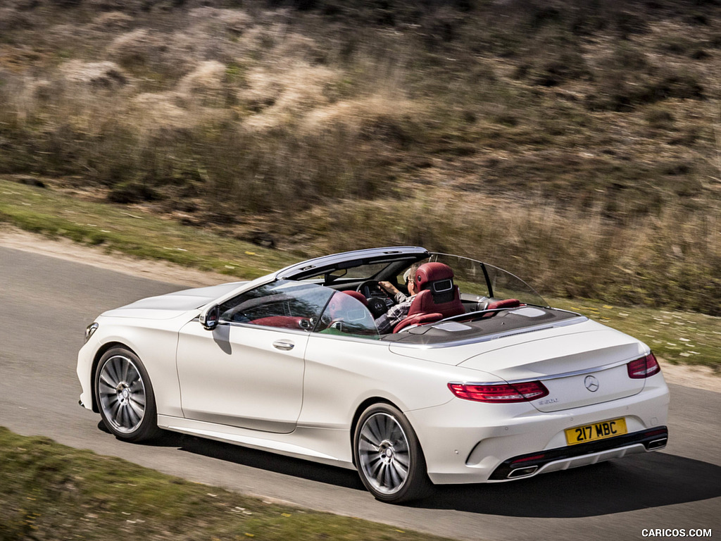 2017 Mercedes-Benz S-Class S500 Cabriolet AMG Line (UK-Spec) - Rear Three-Quarter