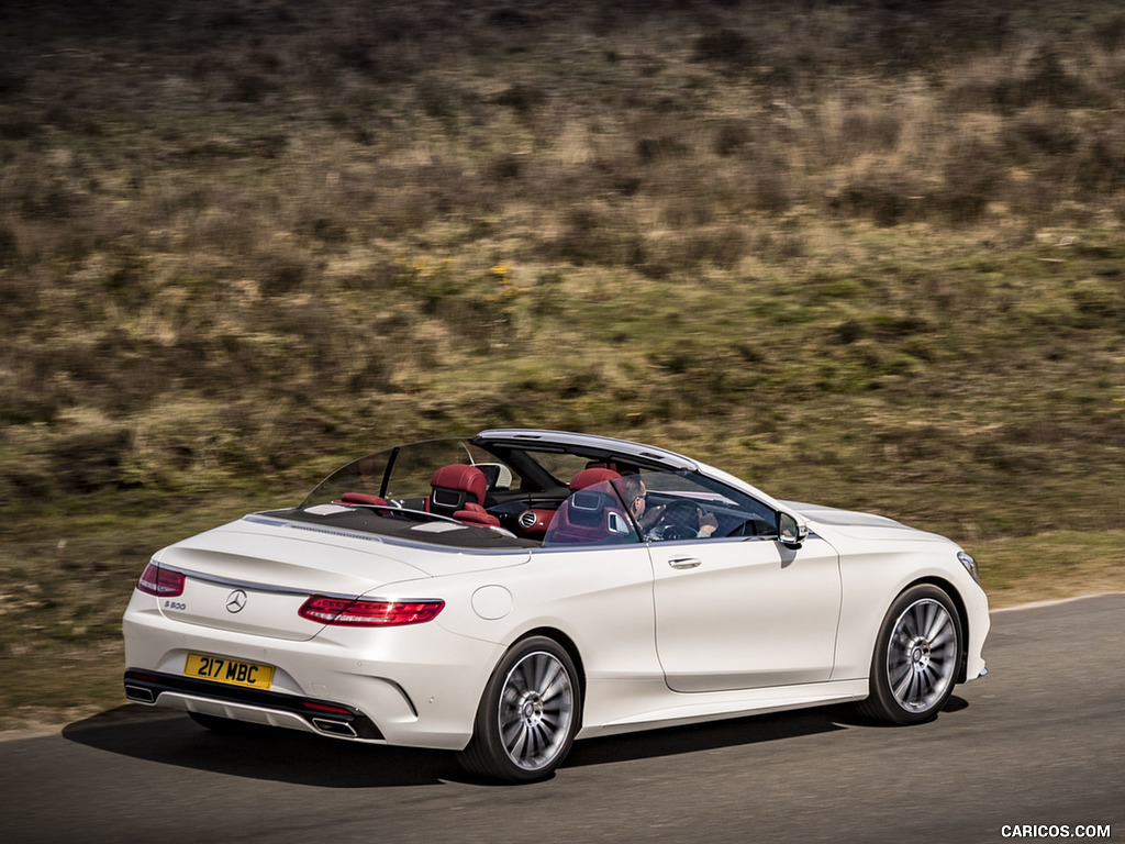 2017 Mercedes-Benz S-Class S500 Cabriolet AMG Line (UK-Spec) - Rear Three-Quarter