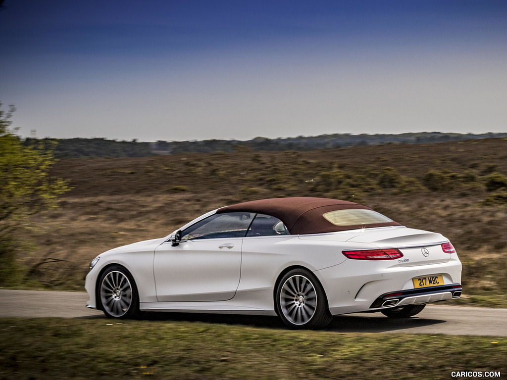 2017 Mercedes-Benz S-Class S500 Cabriolet AMG Line (UK-Spec) - Rear Three-Quarter