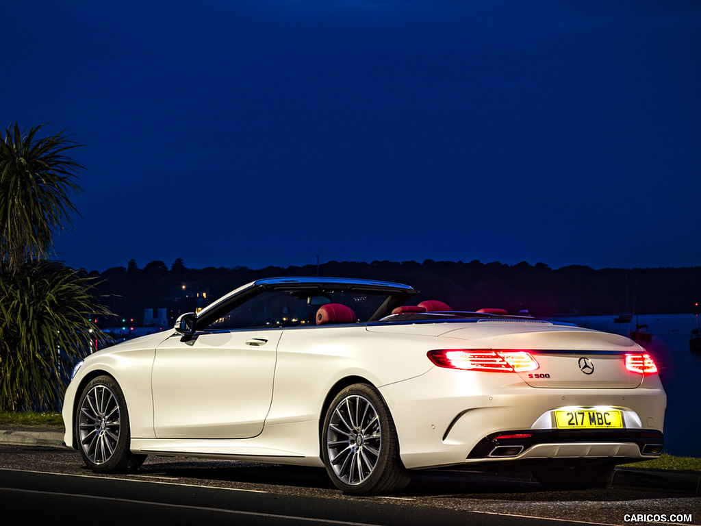 2017 Mercedes-Benz S-Class S500 Cabriolet AMG Line (UK-Spec) - Rear Three-Quarter