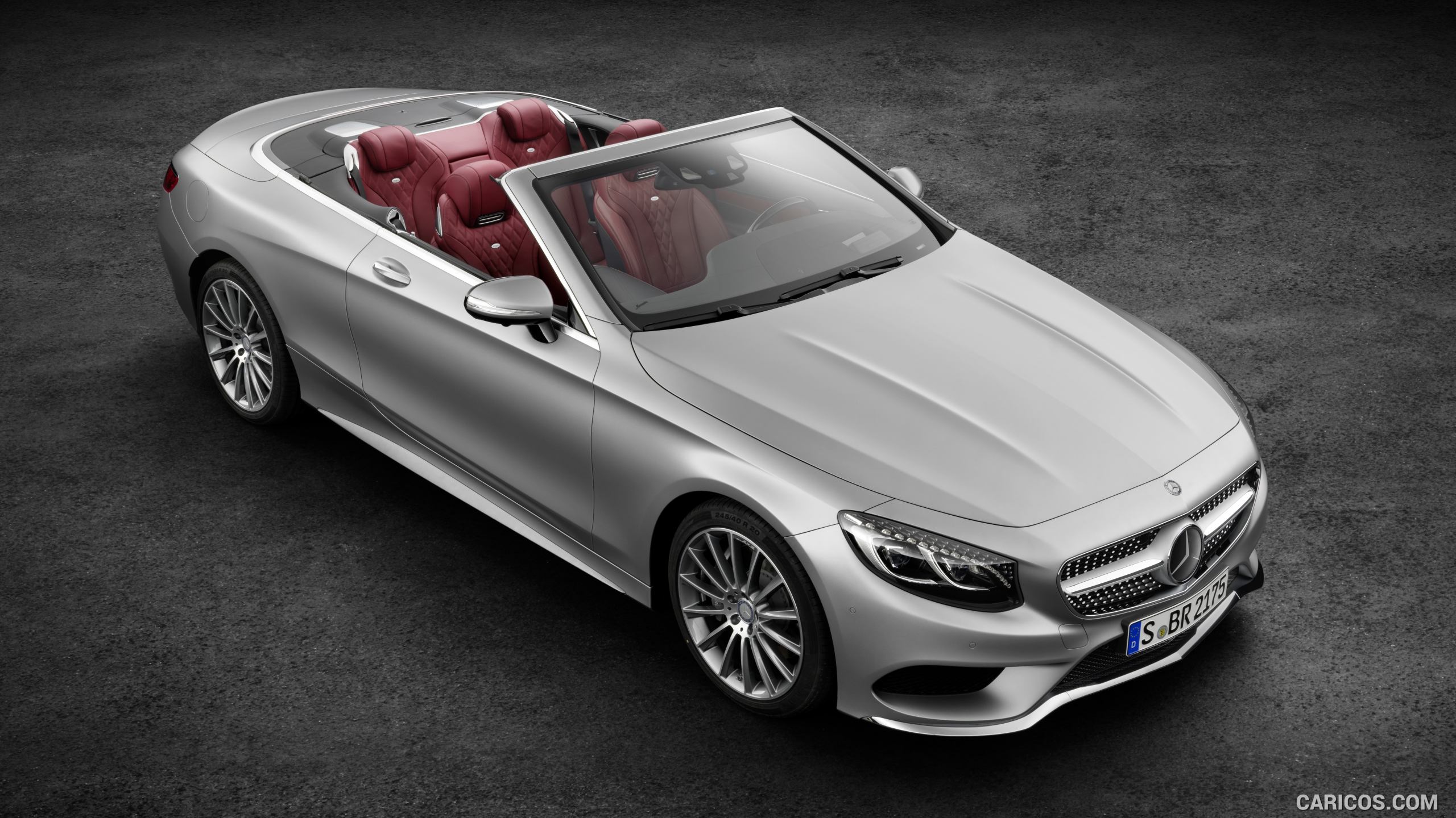 2017 Mercedes-Benz S-Class S500 Cabriolet AMG-line (Alanit Grey Magno) - Front, #23 of 56