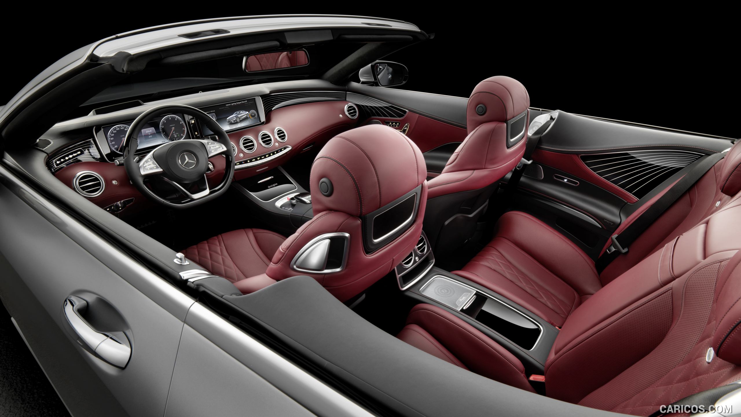 2017 Mercedes-Benz S-Class S500 Cabriolet AMG-line (Leather Bengal Red / Black) - Interior, #38 of 56