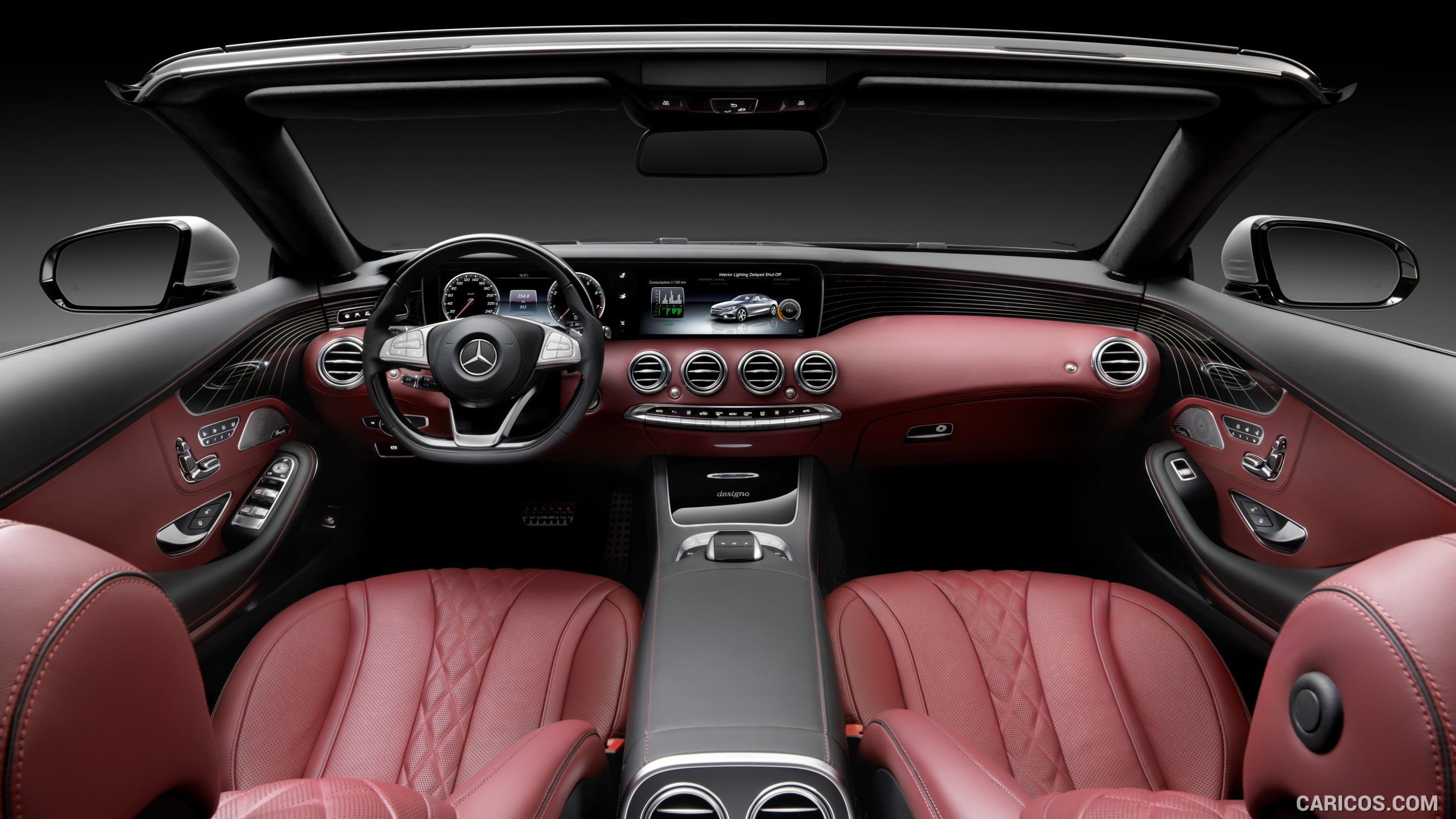 2017 Mercedes-Benz S-Class S500 Cabriolet AMG-line (Leather Bengal Red / Black) - Interior, #39 of 56