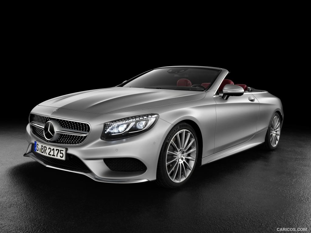 2017 Mercedes-Benz S-Class S500 Cabriolet AMG-line (Alanit Grey Magno) - Front