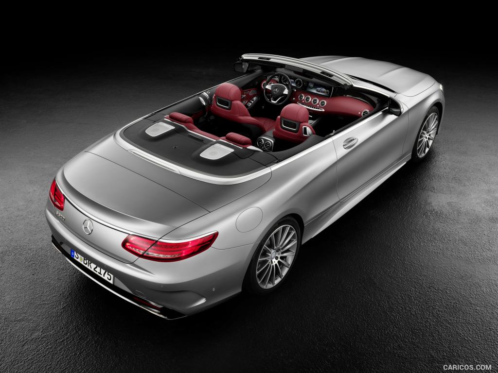 2017 Mercedes-Benz S-Class S500 Cabriolet AMG-line (Alanit Grey Magno) - Top