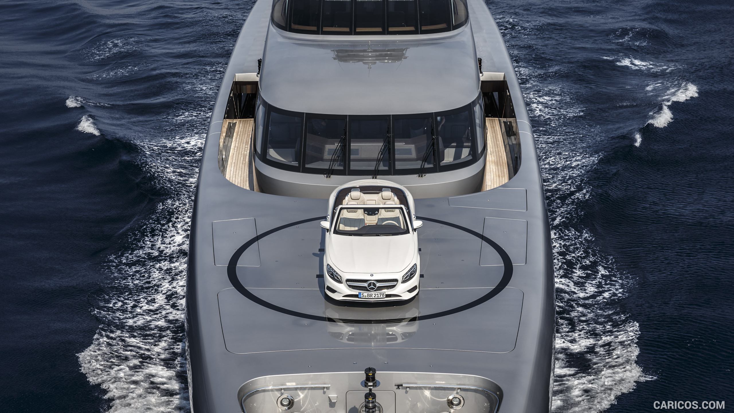 2017 Mercedes-Benz S-Class S500 Cabriolet aboard Silver Fast Yacht - Front, #52 of 56