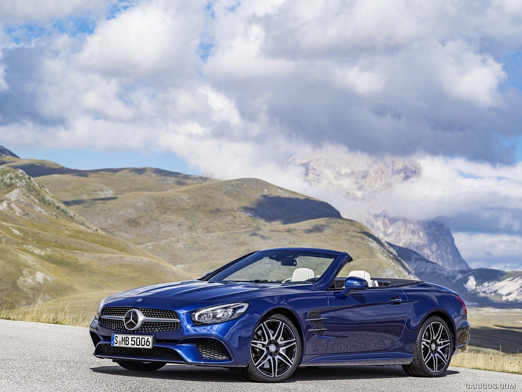 2017 Mercedes-Benz SL 500 AMG Line (Color: Brilliant Blue) - Front