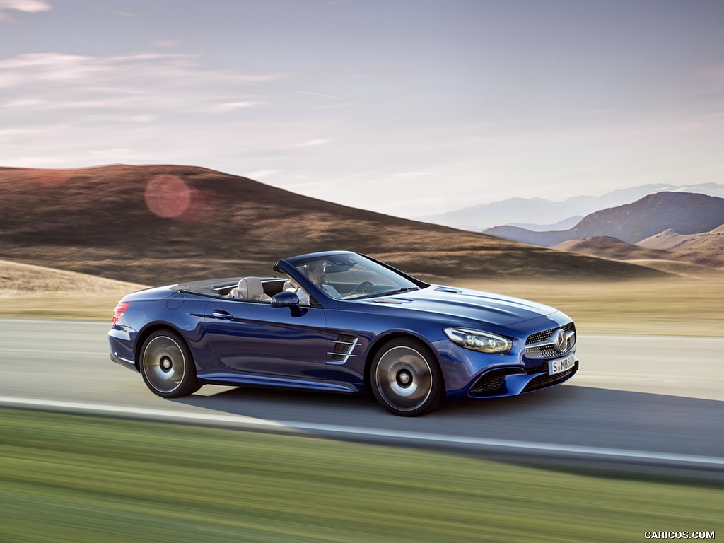 2017 Mercedes-Benz SL 500 AMG Line (Color: Brilliant Blue) - Side