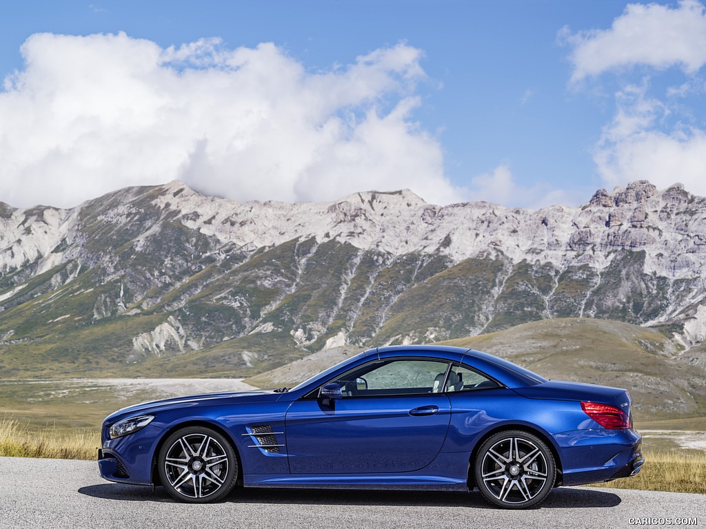 2017 Mercedes-Benz SL 500 AMG Line (Color: Brilliant Blue) - Side