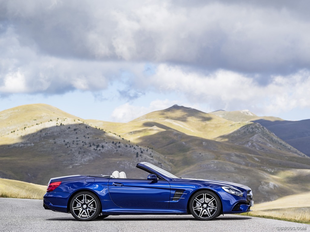 2017 Mercedes-Benz SL 500 AMG Line (Color: Brilliant Blue) - Side