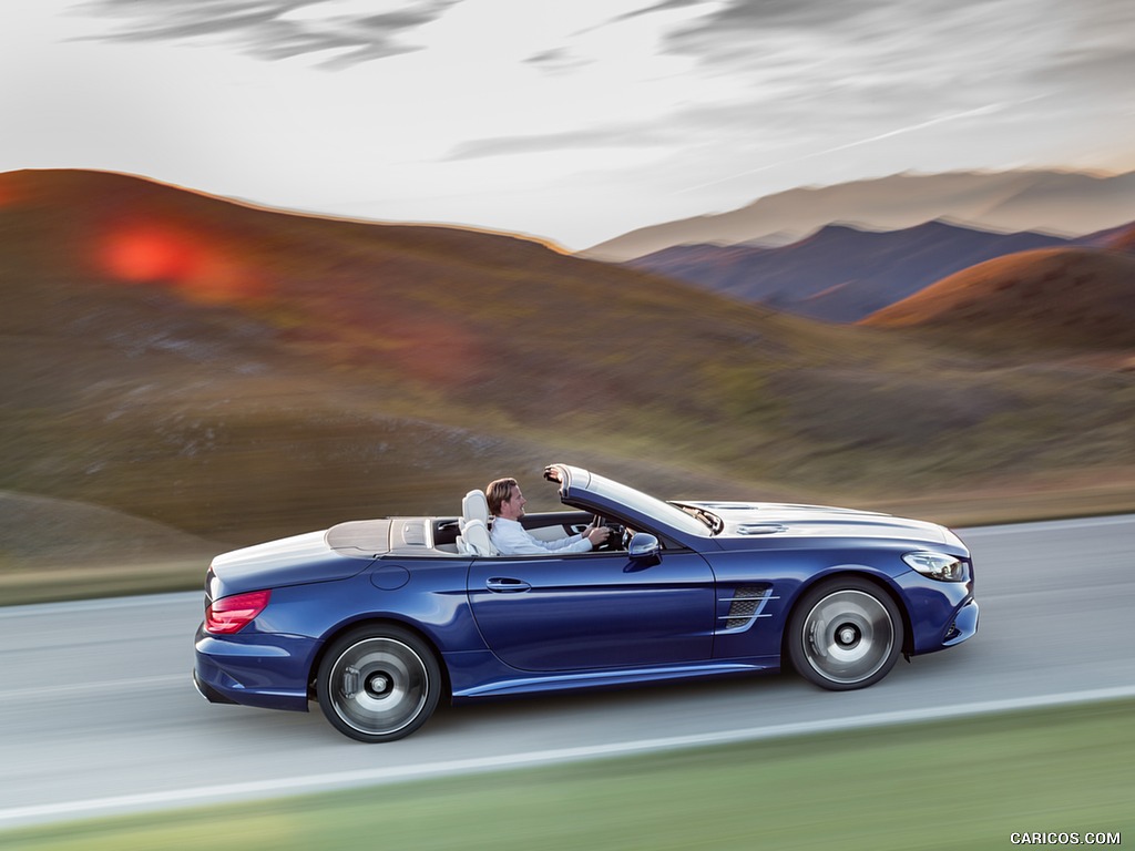 2017 Mercedes-Benz SL 500 AMG Line (Color: Brilliant Blue) - Side