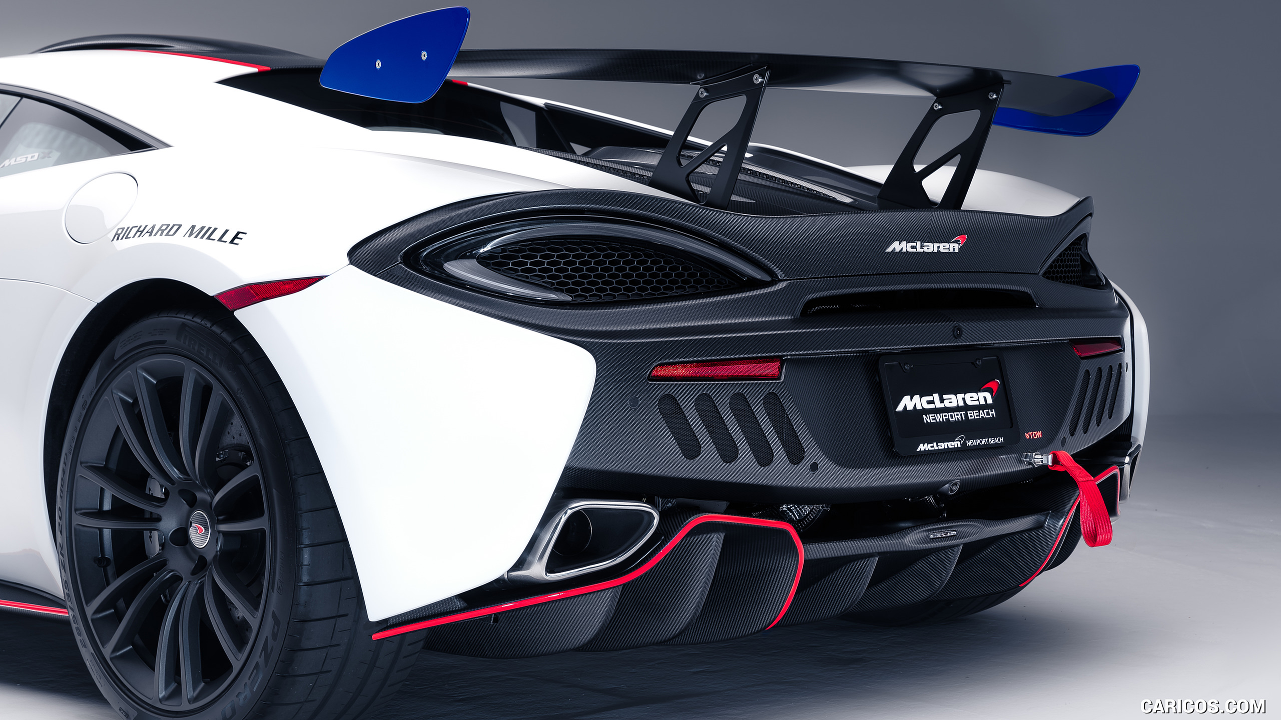 2018 McLaren 570S GT4 MSO X No. 8 White Red And Blue Accents - Detail, #8 of 22