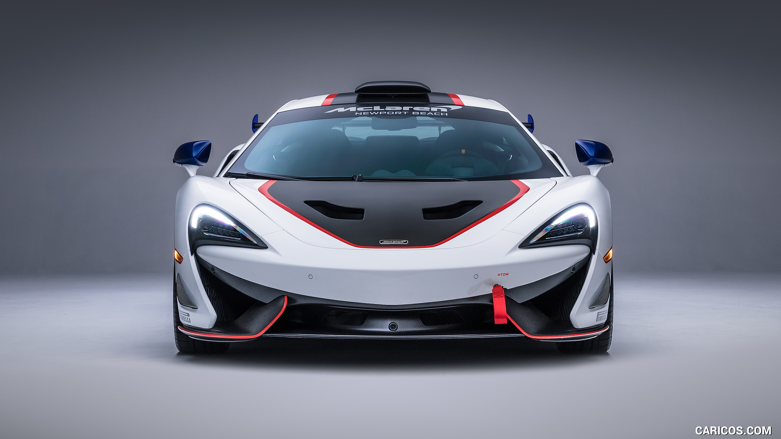 2018 McLaren 570S GT4 MSO X No. 8 White Red And Blue Accents - Front, #5 of 22