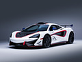 2018 McLaren 570S GT4 MSO X No. 8 White Red And Blue Accents - Front Three-Quarter