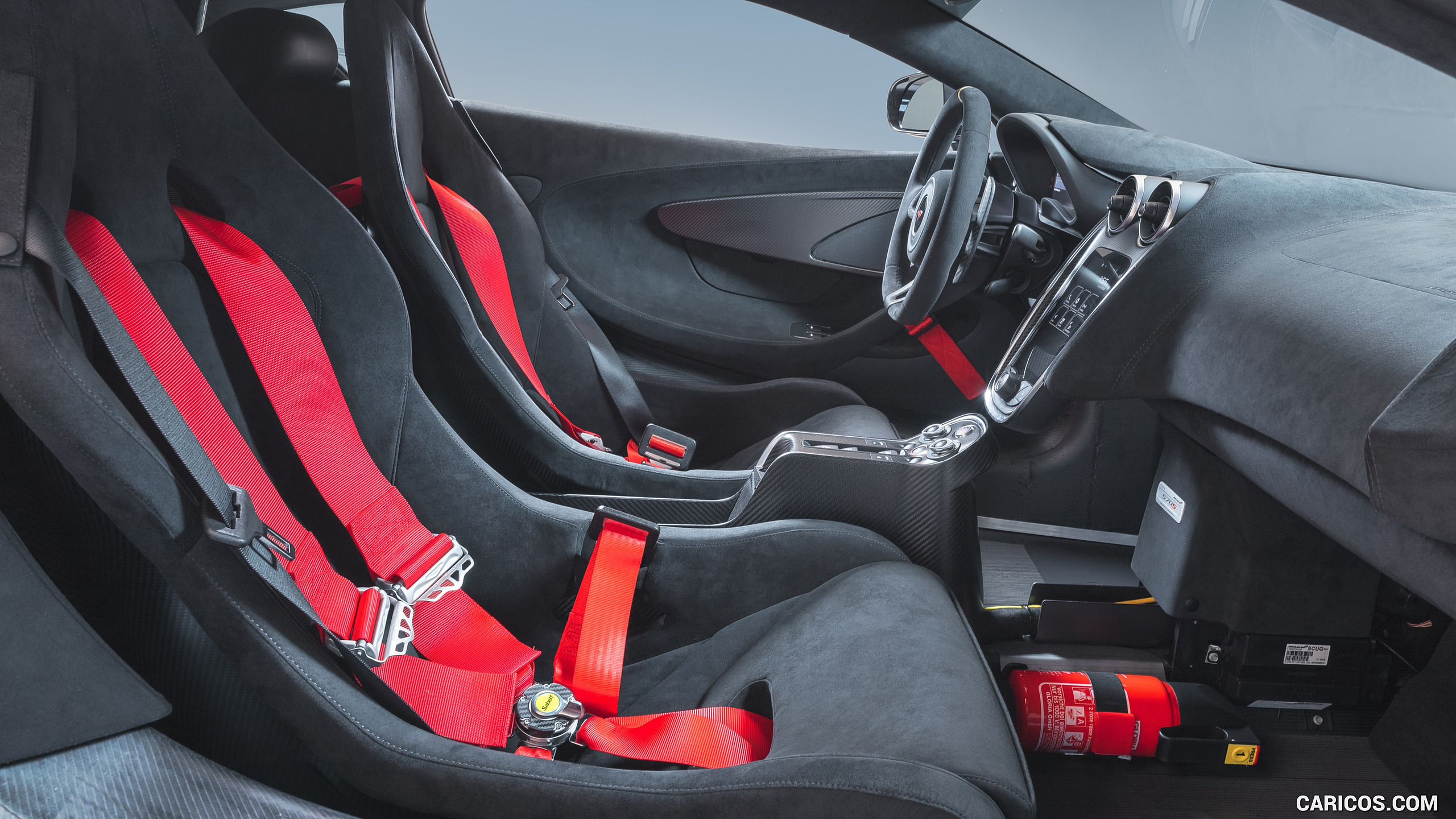 2018 McLaren 570S GT4 MSO X No. 8 White Red And Blue Accents - Interior, #9 of 22
