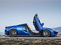 2018 McLaren 570S Spider (Color: Vega Blue) - Doors Up - Side