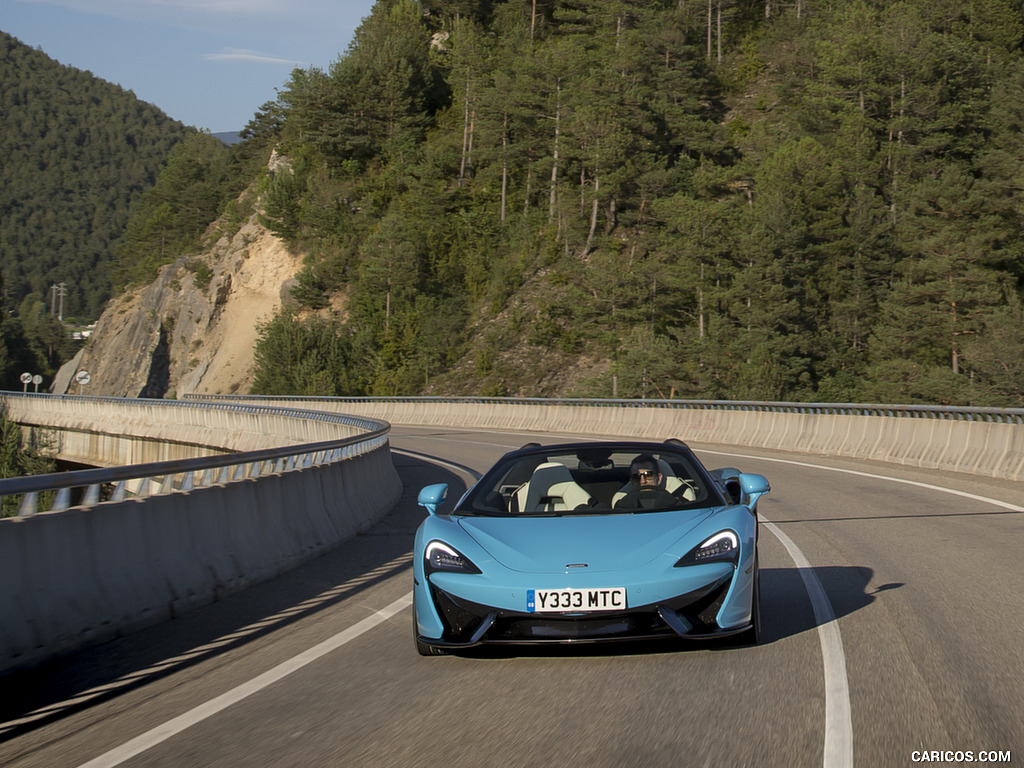 2018 McLaren 570S Spider (Color: Curacao Blue) - Front