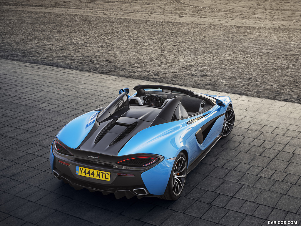 2018 McLaren 570S Spider (Color: Curacao Blue) - Top