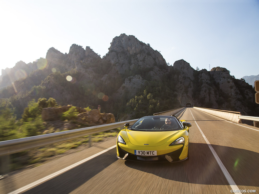 2018 McLaren 570S Spider (Color: Sicilian Yellow) - Front